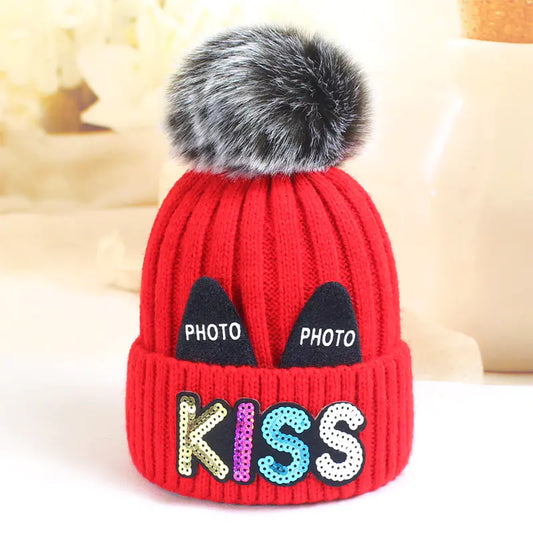 Children's Knitted Hats for Babies and Girls