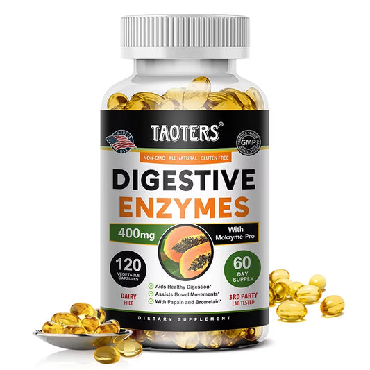 Digestive Enzyme Supplements for Adults Digestive Enzyme Capsules Beneficial Bacteria Immune System Support and Healthy Digestio