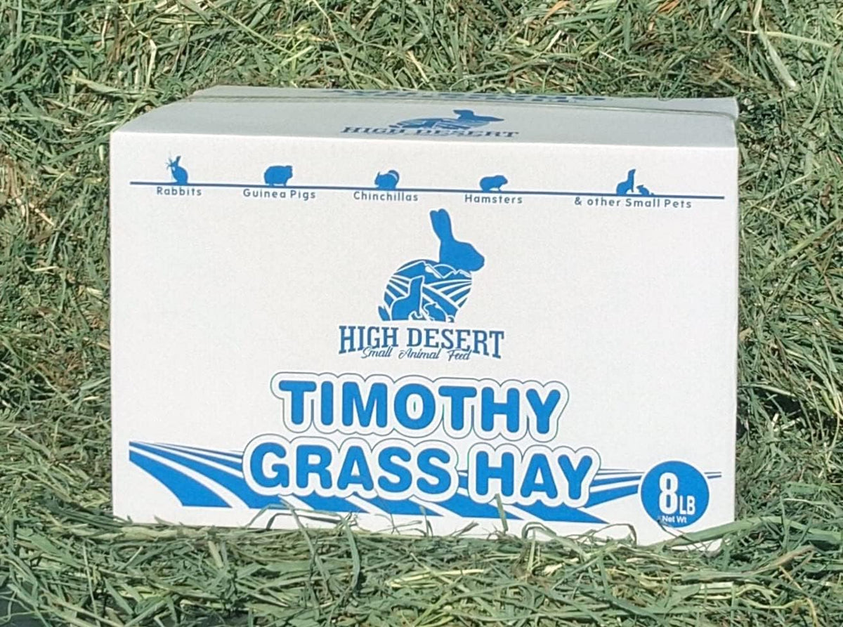 2Nd Cutting Timothy Grass Hay for Rabbits, Guinea Pigs, Chinchillas & Small Pets – Premium Hand-Packed Natural Hay, High-Fiber, Additive-Free, Grown in USA – 8 Lb Box