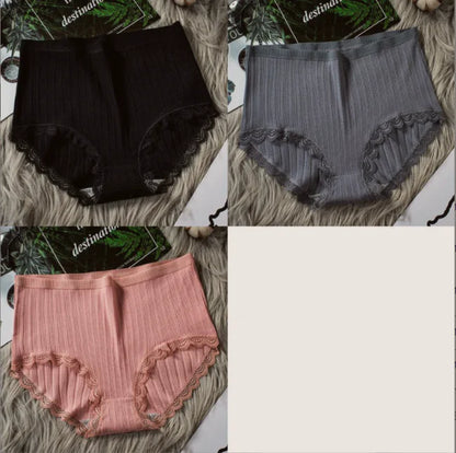 High Waist Breathable Cotton Underwear for Women