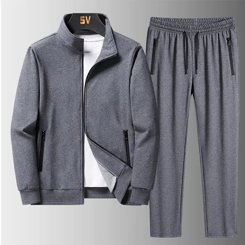 Men's Two-Piece Sportswear for Spring and Autumn