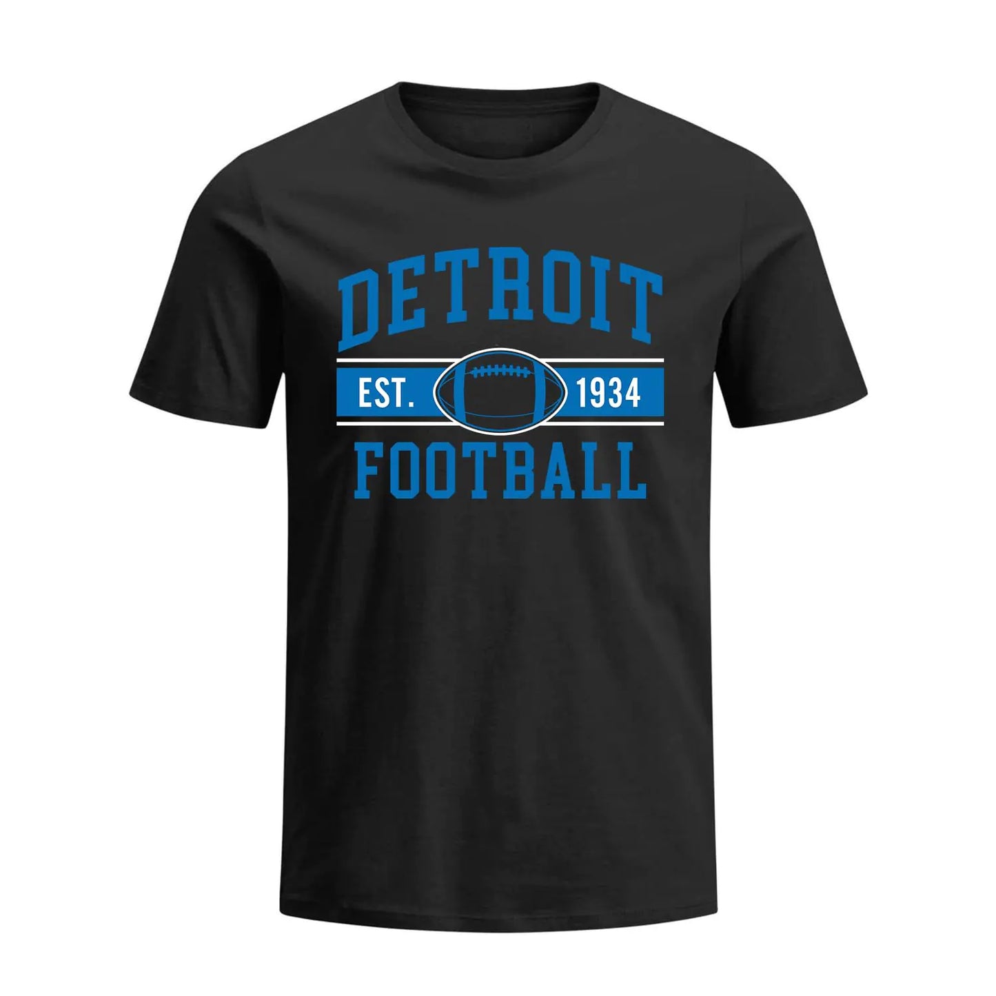Waykingo Mens Apparel Gifts for Men Shirt Football Tshirt Short Sleeve Shirts Adult Sports Fan Gift Birthday Fathers Day Black