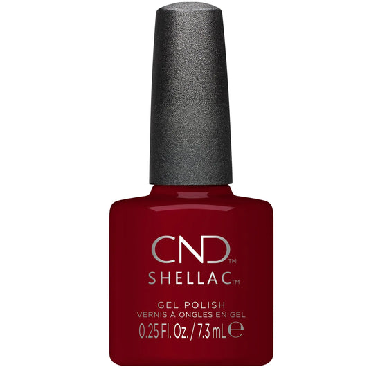 CND Shellac Gel Nail Polish Long-lasting NailPaint Color with Curve-hugging Brush Red/Burgundy Polish 0.25 fl oz