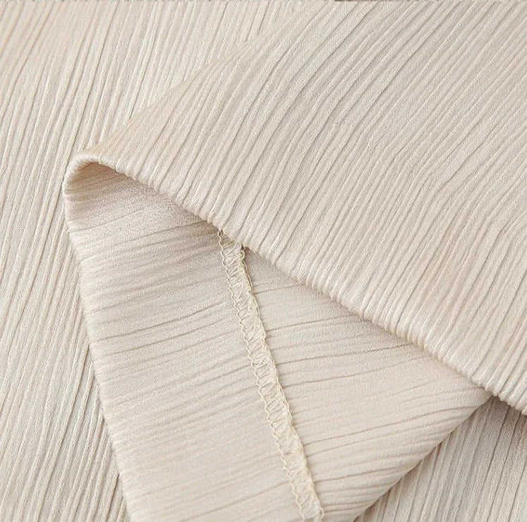 Ruffled Blazer & Casual Trousers Suit