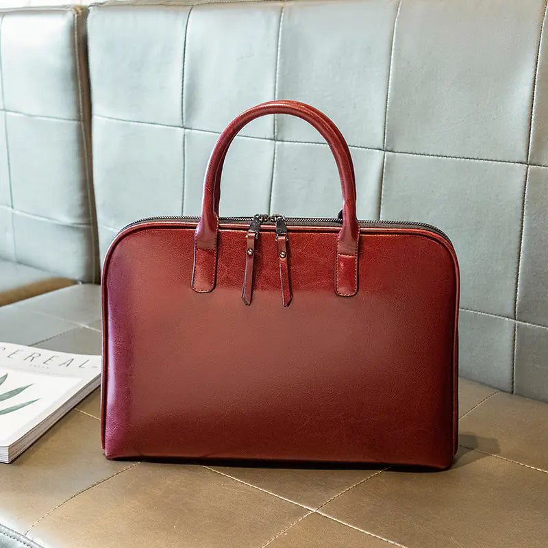 Stylish and Minimalist Leather Briefcase