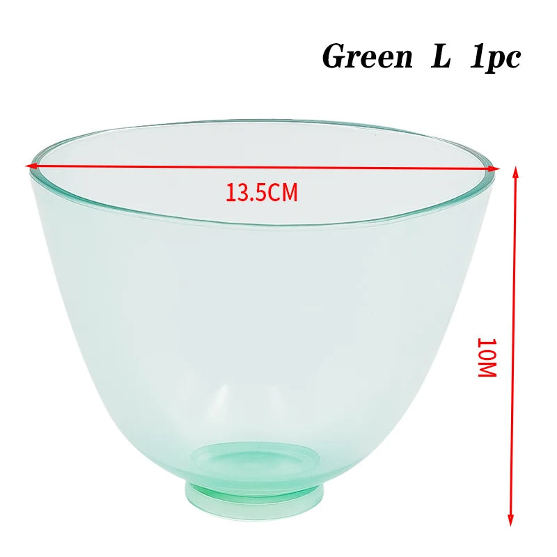 1Pc Dental Professional Mixing Bowl Transparent Thicken Flexible Rubber Mixing Bowl Dentist Oral Whitening Tool S / M / L