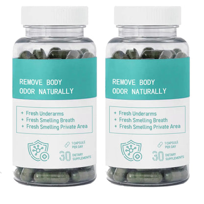 Body Deodorizing Supplement Body Deodorant 30 Capsules (2PCS)