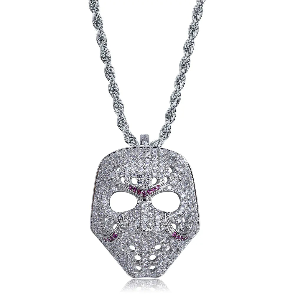 Mask Necklace, Hip-Hop Necklace, Masquerade Necklace