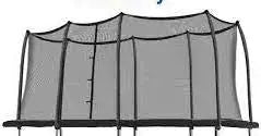 SuperTrampoline Trampoline Replacement 8ft x 14ft Netting for 8 Curve Poles no Poles Included