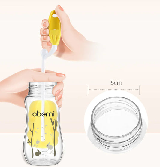Childrens Wide Neck Bottle with Handle, Anti-Colic Design