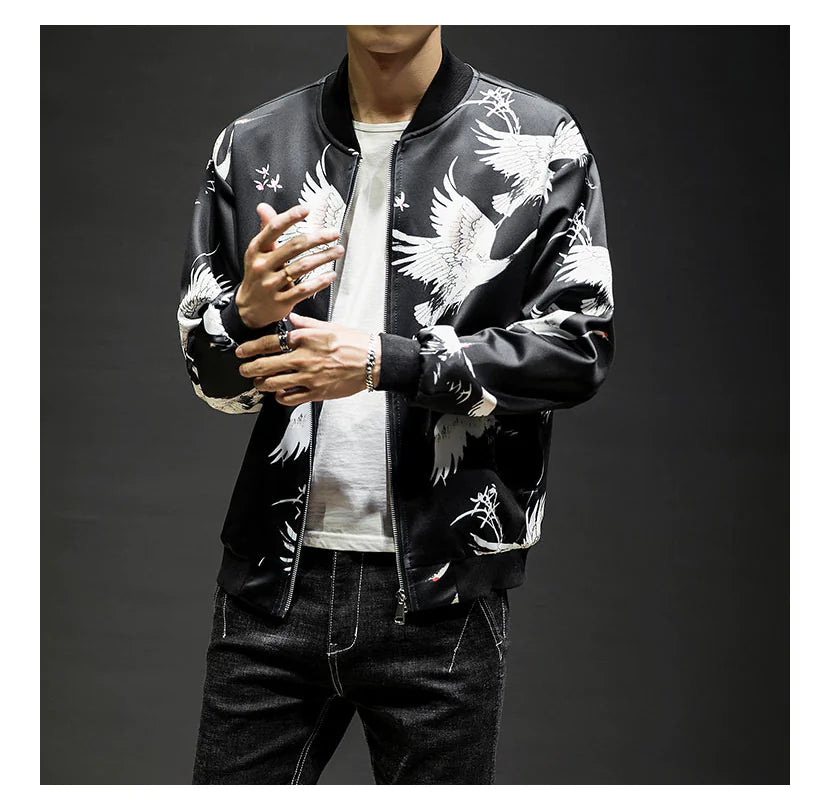 Embroidered Baseball Jacket and Casual Jacket