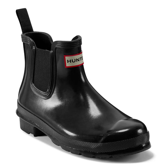 Hunter Womens Original Gloss Chelsea Boots Black 10