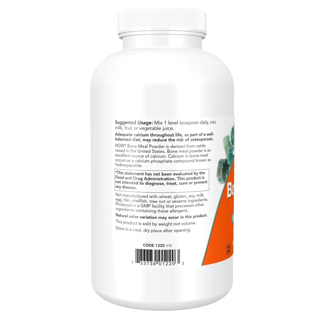 Supplements, Bone Meal Powder with Calcium Carbonate and Magnesium Oxide, Natural Calcium Source, 1-Pound