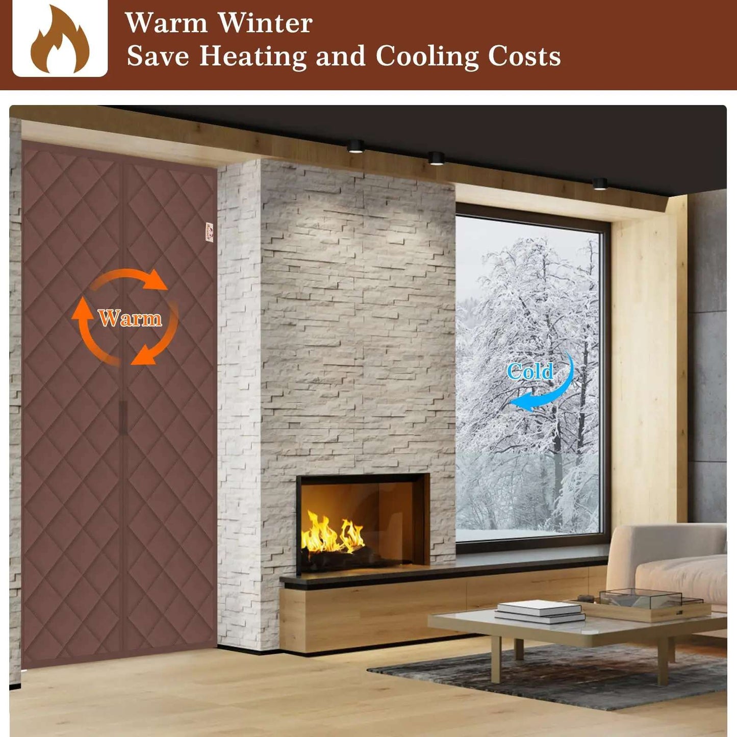 Winter Magnetic Door Curtain