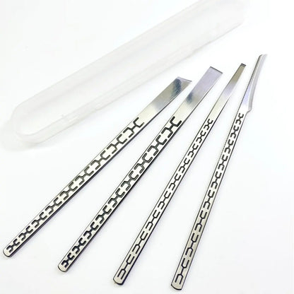 Stainless steel ingrown toenail pedicure knife setprofessional foot skin scraper repair sharp blade kit for nail corn callus paronychia treatment. (4)