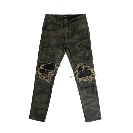 Camouflage Military Style Slim Fit Cargo Pants