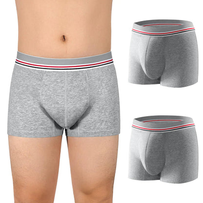 Mens Incontinence Boxer Briefs 2PCS Leakproof Urinary Incontinence Underwear for Men with Front Absorbent Area for Bladder Leakage Protection Instant Absorbency Mens Incontinence Underwear Small