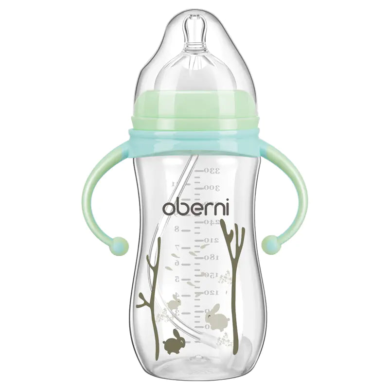 Childrens Wide Neck Bottle with Handle, Anti-Colic Design