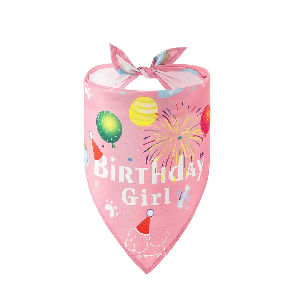 Tanpopo Cartoon Pet Birthday Hats and Bandanas