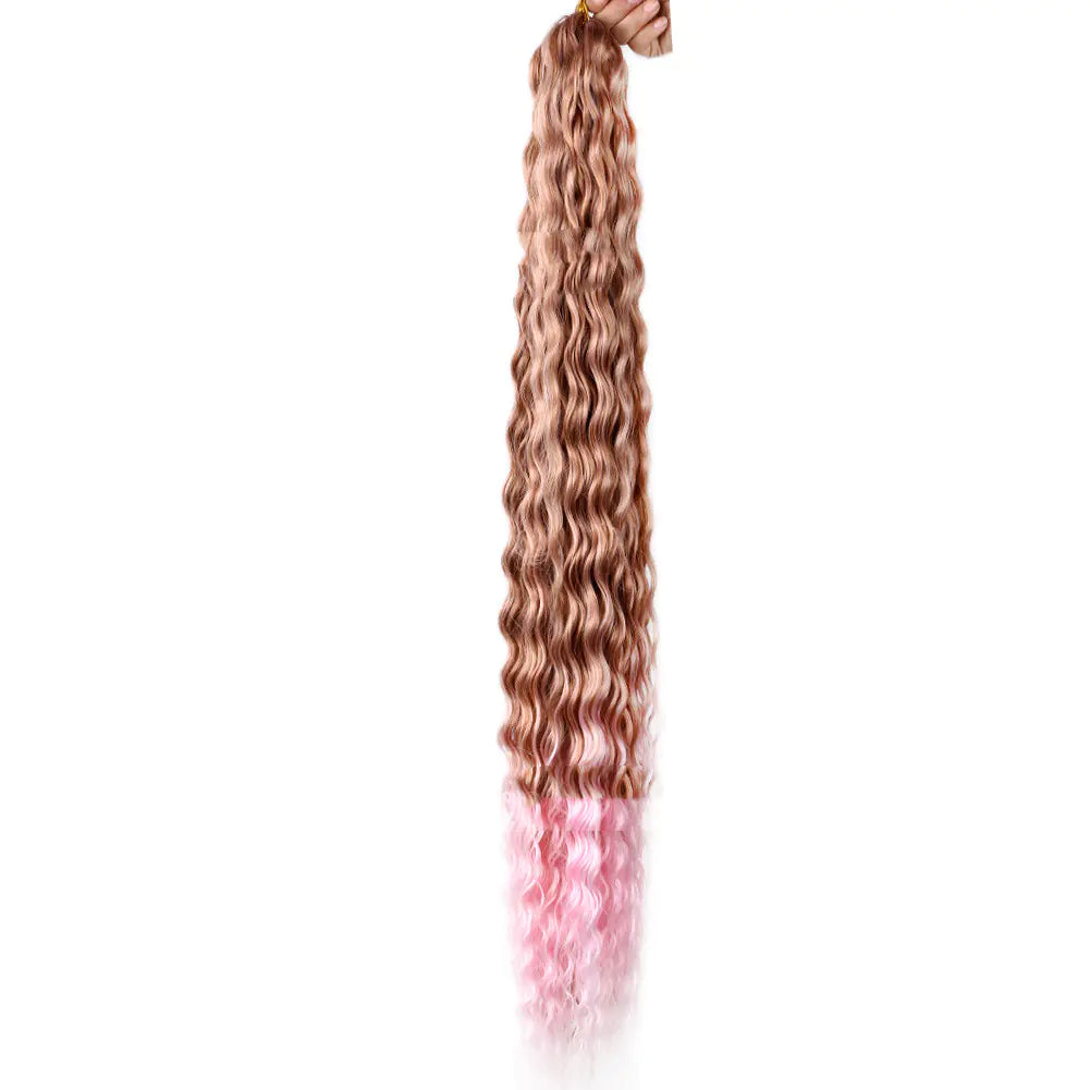 32-Inch Deep Curve Crochet Chemical Fiber Wig