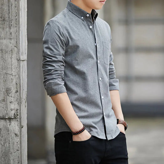 High-Quality Oxford Shirt for Men - Casual Fit