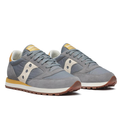 Saucony Mens Jazz Original Sneaker Grey/Cream 9.5