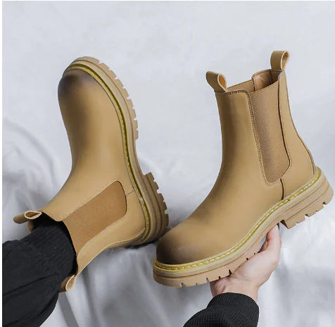 Simple Apricot Fashion Short Boot Sleeve