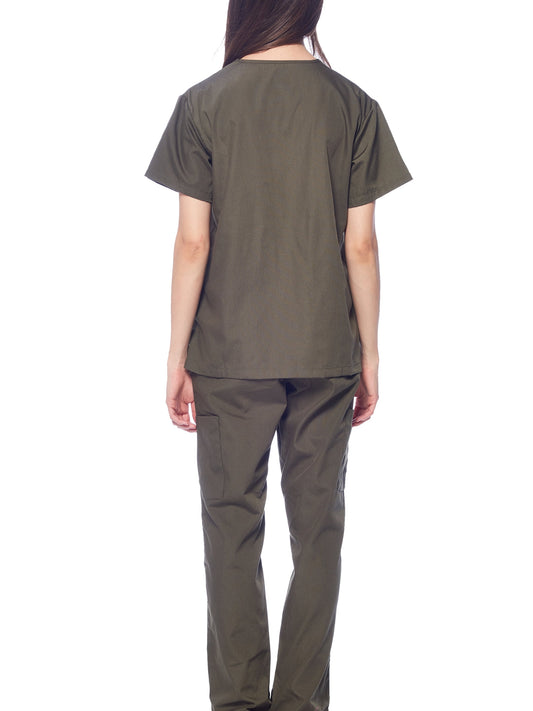 Medical Uniform Unisex Scrubs Set Scrub Top and Pants