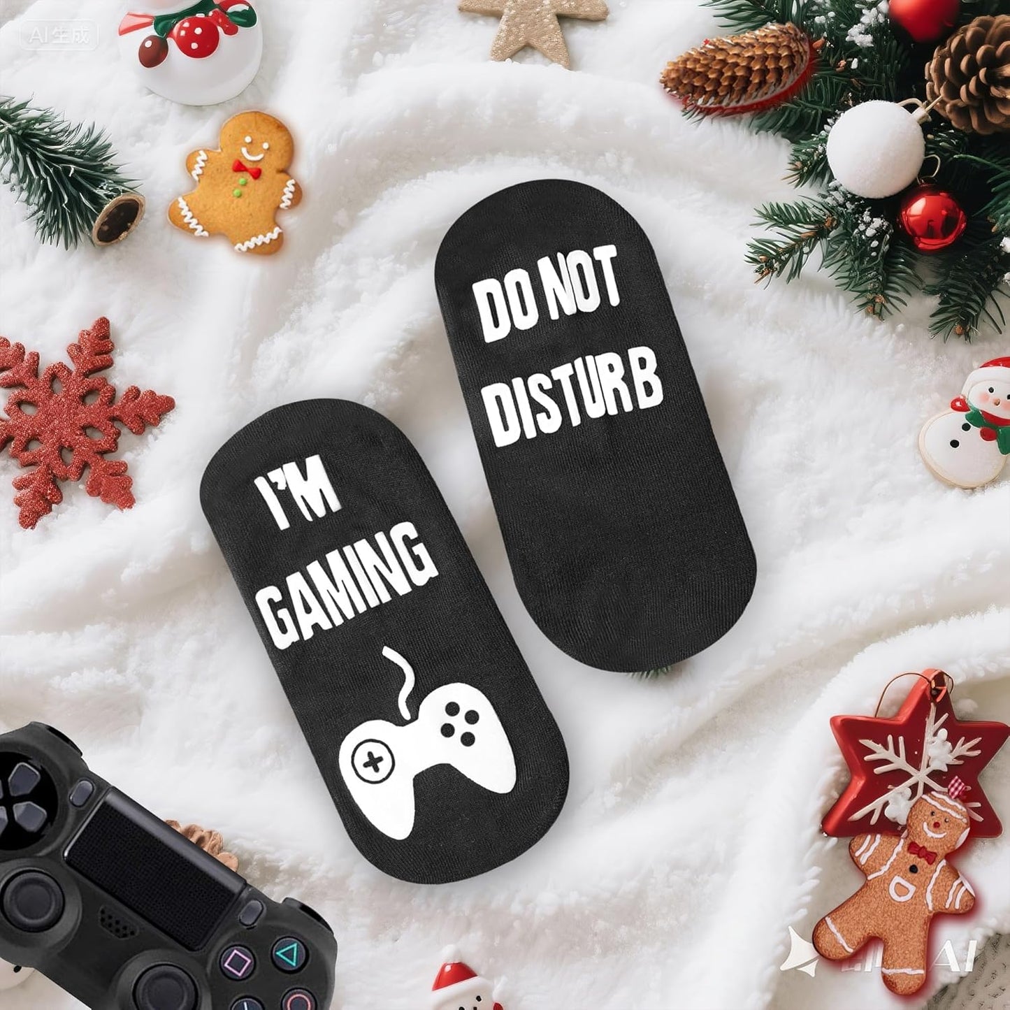 Do Not Disturb I'M Gaming Socks,Funny Sock Gifts for Men Teenboys Husband Dad Women,Christmas Stocking Stuffers Gift