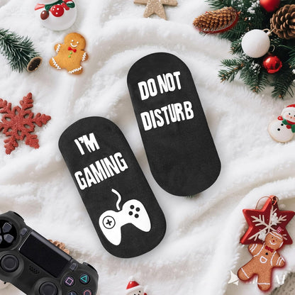 Do Not Disturb I'M Gaming Socks,Funny Sock Gifts for Men Teenboys Husband Dad Women,Christmas Stocking Stuffers Gift