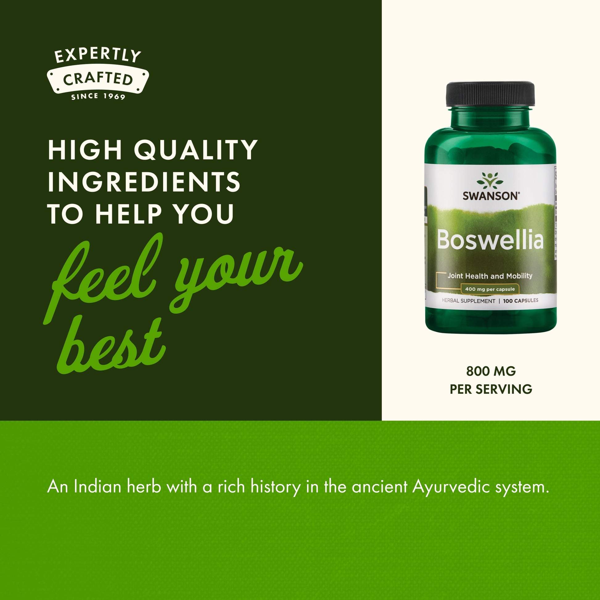 Herbal Supplements Boswellia 400 Mg Capsule 100Ct