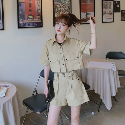 Trendy Women's Summer Cargo Shorts Set (2020)