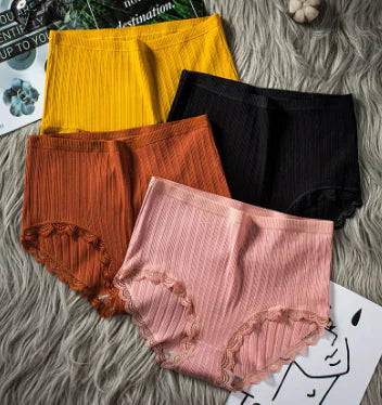 High Waist Breathable Cotton Underwear for Women