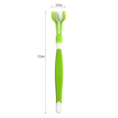 Three-Head Toothbrush for Pet