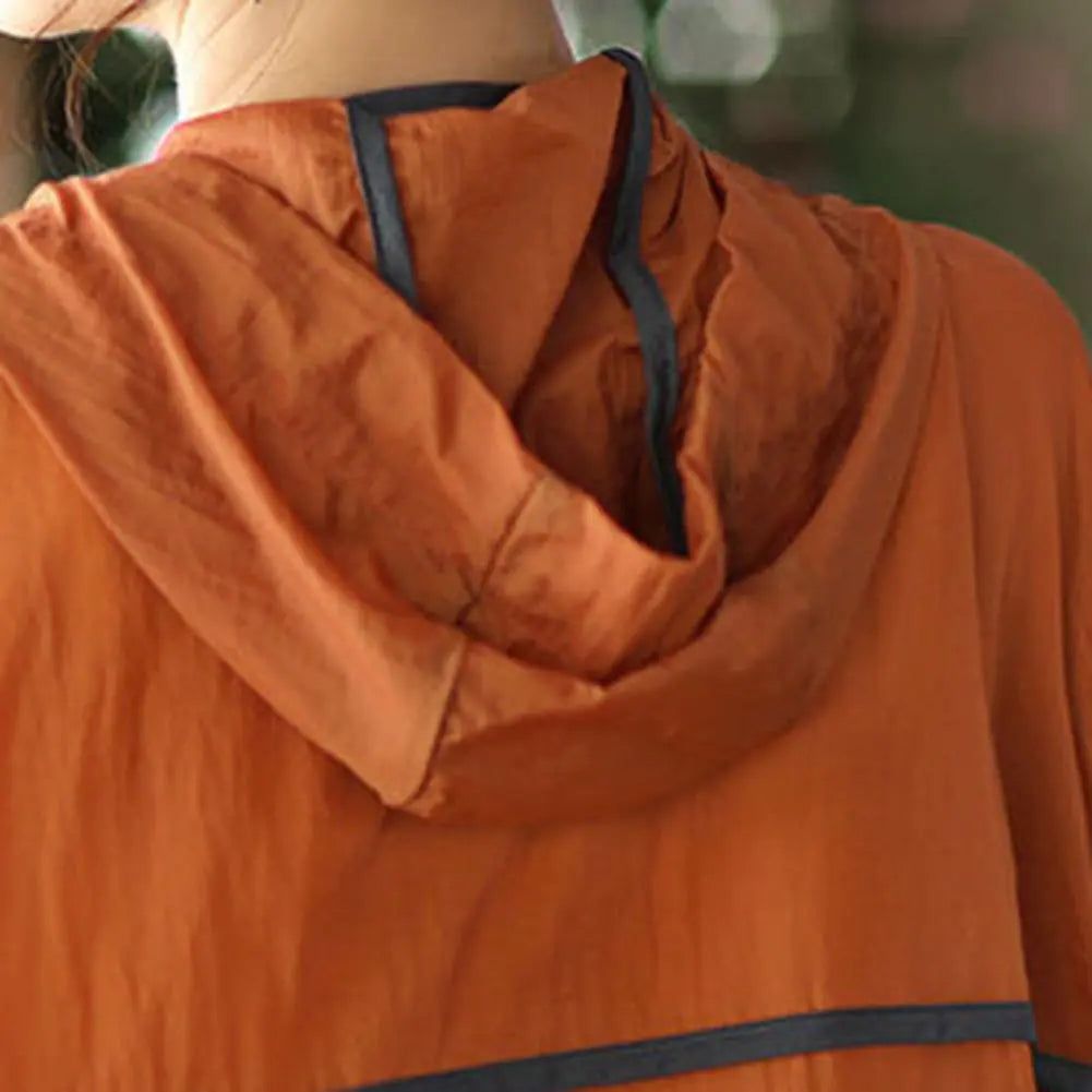 Women's Sun Protection Hooded Tracksuit with Zipper