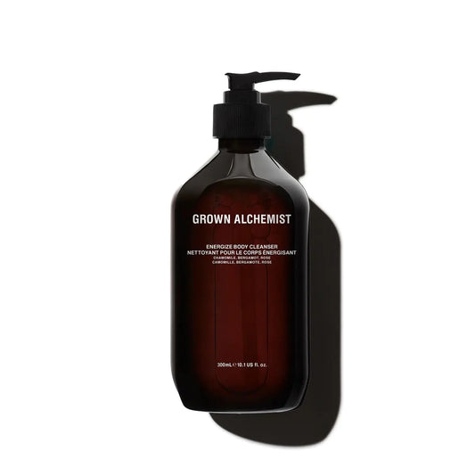 Grown Alchemist Energize Body Cleanser Chamomile Bergamot & Rose Body Cleanser. Gentle Body Wash that Hydrates and Cleanses Skin (300 ml).