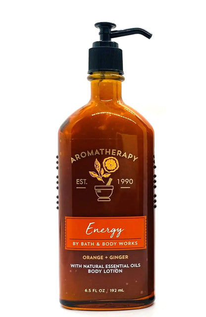 Bath & Body Works Aromatherapy Energy - Orange + Ginger Body Lotion 6.5 Fl Oz