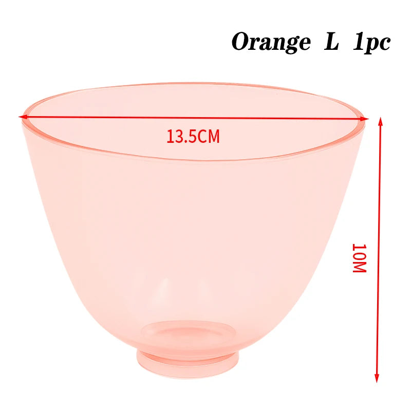1Pc Dental Professional Mixing Bowl Transparent Thicken Flexible Rubber Mixing Bowl Dentist Oral Whitening Tool S / M / L