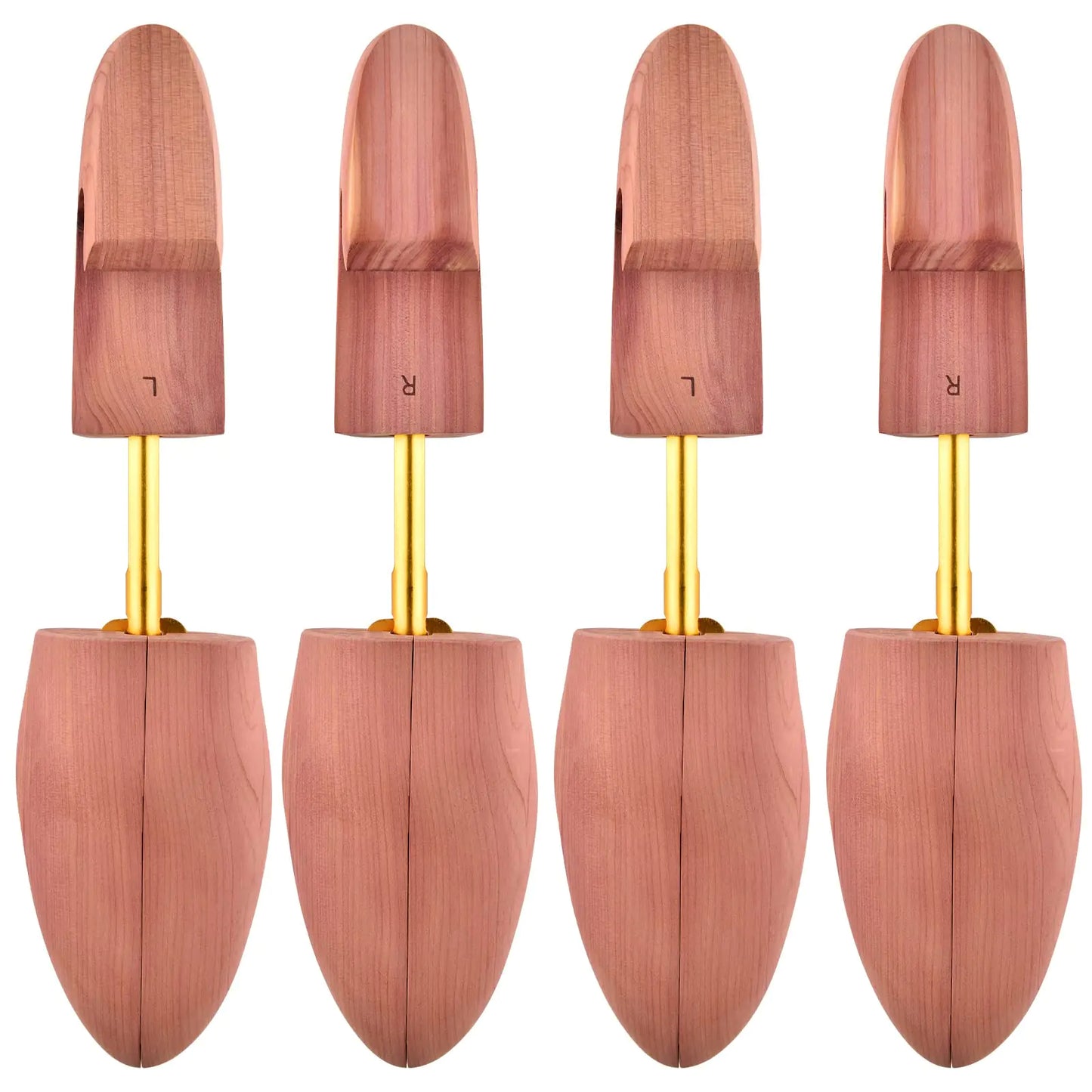 tongzaner Cedar Shoe Tree for Men Wide Heel Womens Adjustable Shoe Tree Split Toe Cedar Boot Tree (2-PACK) (XXL (Fits Shoe Size14-15))