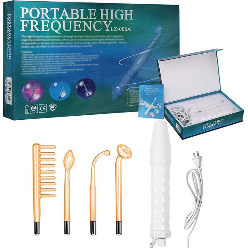 4-In-1 Facial Skin Care Stick, High Frequency Facial Massager Facial Skin Care Set Portable Skin Care Tools for Family Use Chris