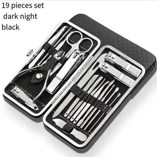 19-Piece Professional Manicure and Pedicure Tool Set