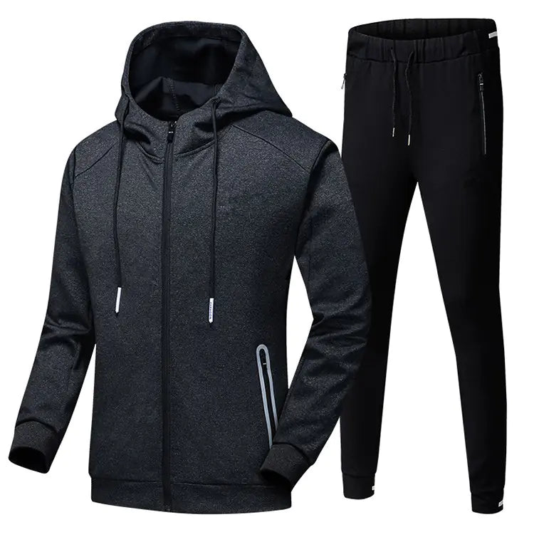 Men's Sports Tracksuit with Hoodie and Pants Set