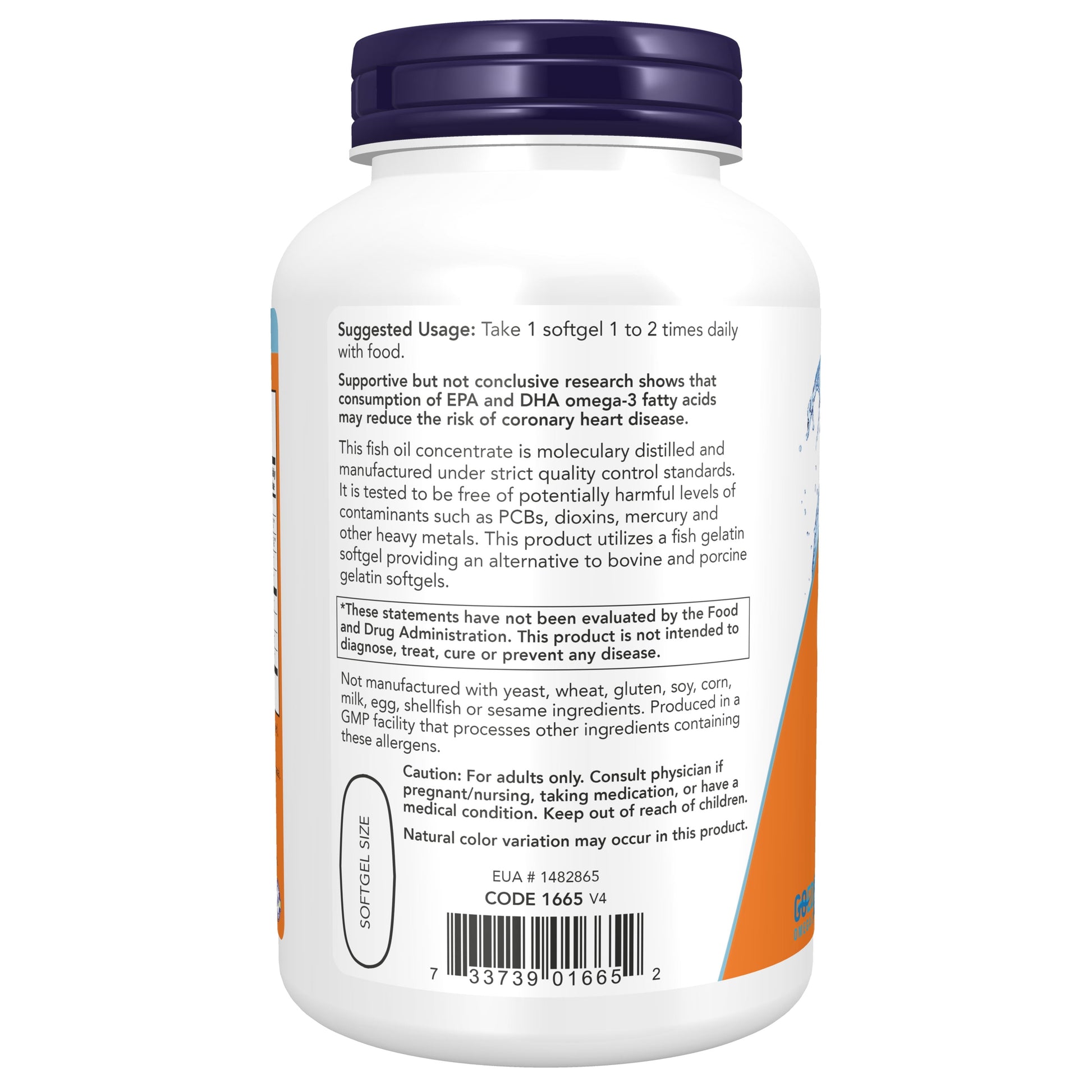 Supplements, Ultra Omega-3, 500 EPA and 250 DHA, Cardiovascular Support, 180-Fish Gelatin Softgels