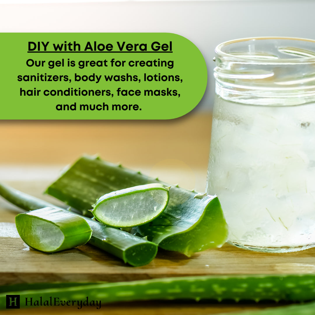 100% Pure Aloe Vera Gel - Organic Skin Care Soothing Moisturizing Cosmetic Grade