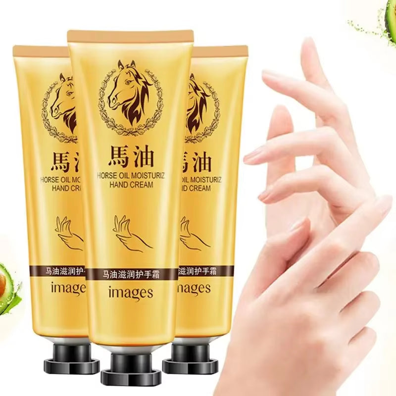 Horse Hand Cream Skin Care Moisturizing Hydrating Hand Cream for Winter Hand Care Nourishing Winter