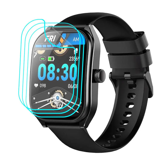 Futanwei [3 Pack] for AOLON Curve Screen Protector 2.01" PET Film [Case Friendly] [HD Clear] [Anti-Fingerprint] [Anti-Scratch] [Bubble Free] Designed for AOLON Curve Smart Watch Screen Protector
