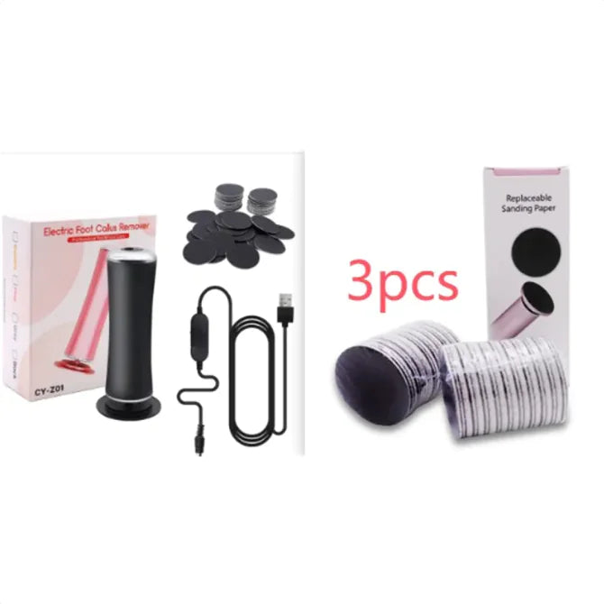 Electric Foot Callus Remover Foot Care File Heels Dead Skin Pedicure Tool Electronic Foot Grinder And Replacement Sandpaper