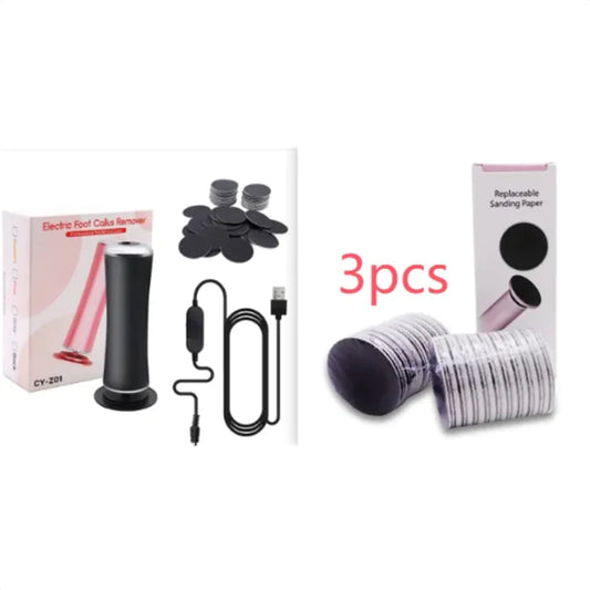 Electric Foot Callus Remover Foot Care File Heels Dead Skin Pedicure Tool Electronic Foot Grinder And Replacement Sandpaper
