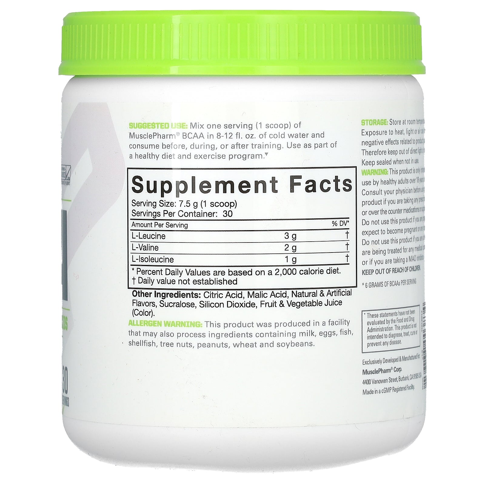 Musclepharm Essentials, BCAA Powder, Sports Nutrition Supplements