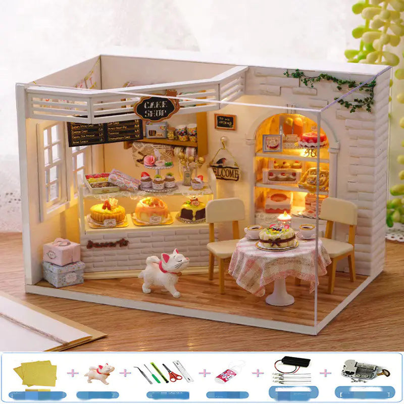 DIY Wooden House Puzzle Kit
